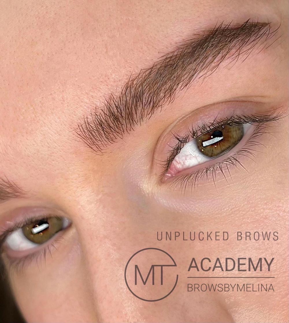 Eyebrows made with our Fluffybrows technique